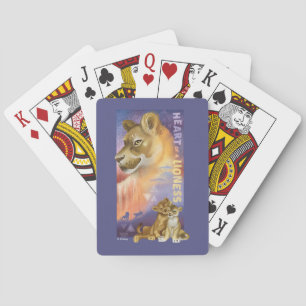 Nala and Simba Collage Graphic Playing Cards