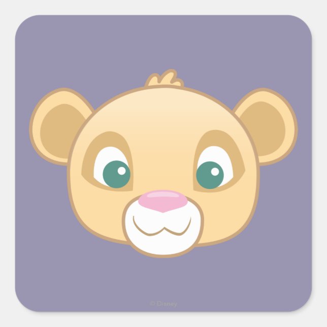 Nala Emoji Square Sticker (Front)