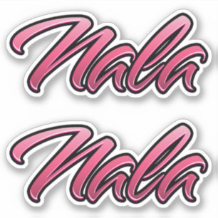Nala faded pink stickers sticker set