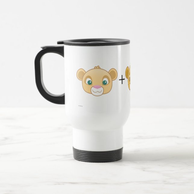 Nala+Simba=Love Travel Mug (Left)