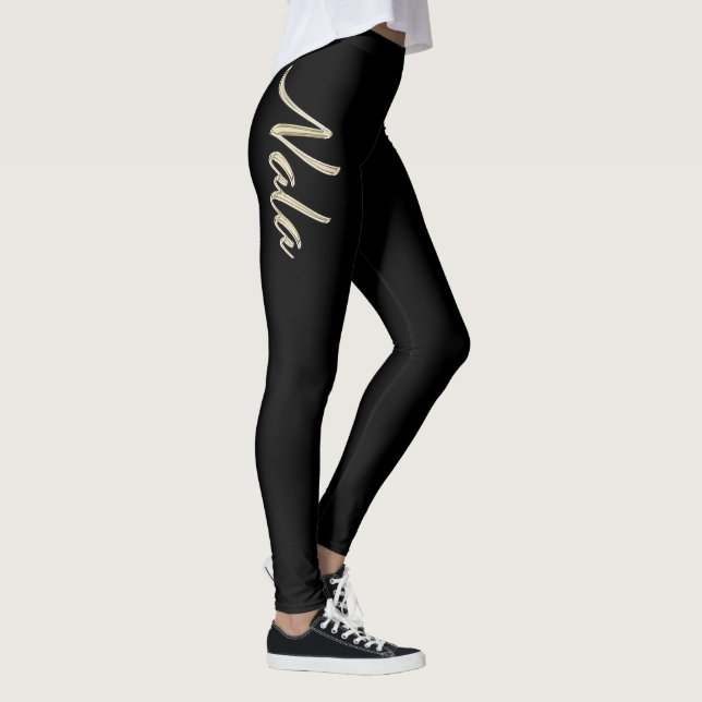 Nala white Handwriting trousers Leggings (Right)