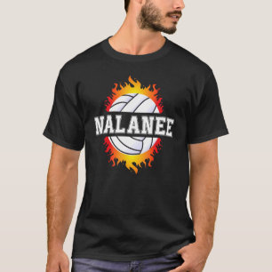 Nalanee Name Volleyball Player Girls Ball and Net  T-Shirt
