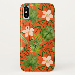Nalani Hawaiian Tropical Garden Coral iPhone X Case