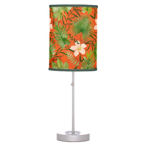 Nalani Hawaiian Tropical Garden Coral Table Lamp