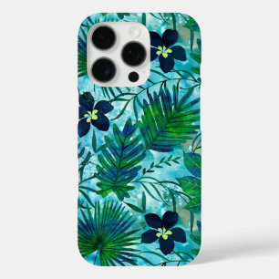 Nalani Hawaiian Tropical Garden Teal iPhone 16 Pro Case