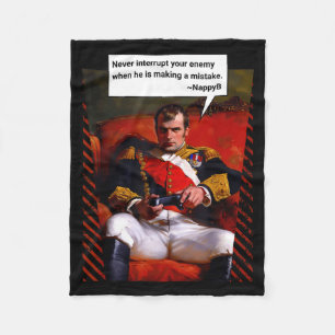 Naleon Bonaparte Gamer Quote - Funny History  Fleece Blanket