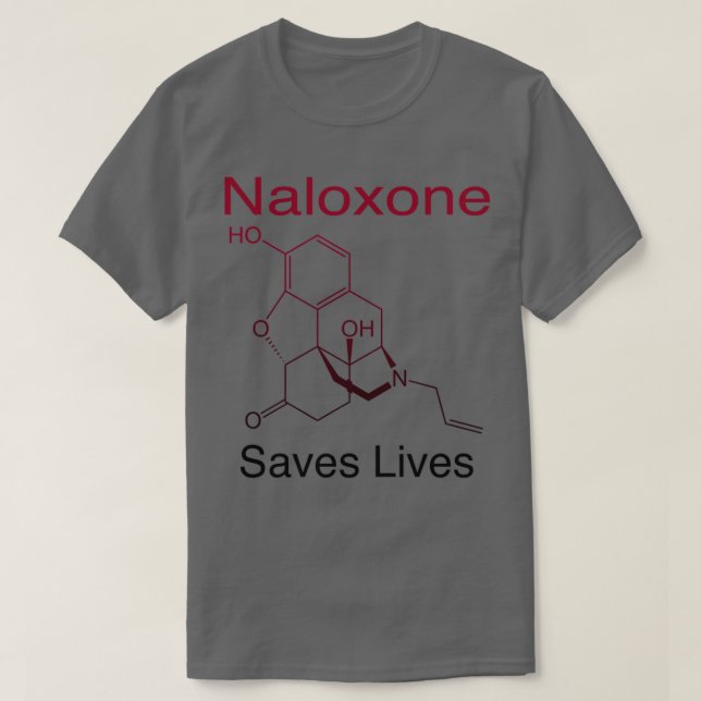 Naloxone Saves Lives T-Shirt (Design Front)