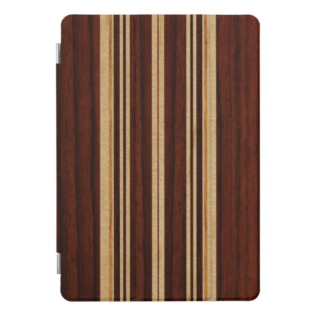Nalu Lua Faux Koa Wood Surfboard iPad Smart Cover (Front)