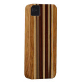 Nalu Lua Faux Koa Wood Surfboard iPhone 4 Cases (Back/Right)