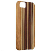 Nalu Lua Faux Koa Wood Surfboard iPhone 5 Cases (Back/Right)