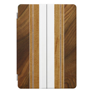 Nalu Mua Faux Koa Wood Surfboard iPad Smart Cover