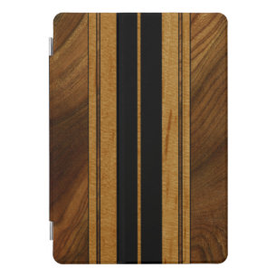 Nalu Mua Faux Koa Wood Surfboard iPad Smart Cover