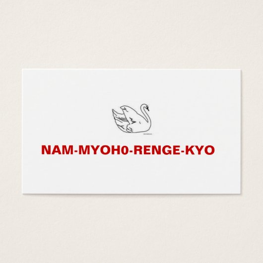 NAM-MYOHO-RENGE-KYO Meeting Invitation Card (Front)