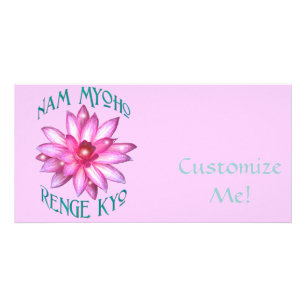 Nam Myoho Renge Kyo with Lotus Flower Design Card