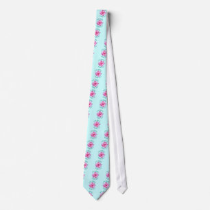 Nam Myoho Renge Kyo with Lotus Flower Design Neck Tie