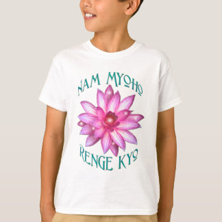 Nam Myoho Renge Kyo with Lotus Flower Design T-Shirt