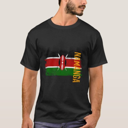 Namanga Kenya Flag For Kenyans T_Shirt