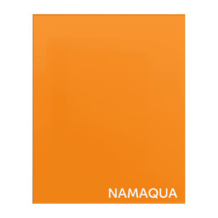 Namaqua orange color name acrylic print