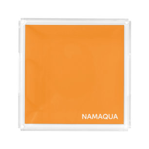 Namaqua orange color name acrylic tray