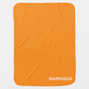 Namaqua orange color name baby blanket