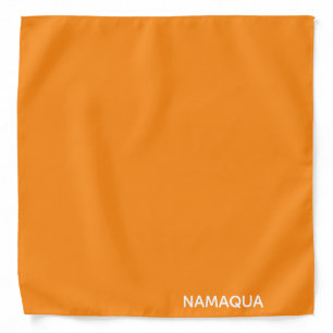 Namaqua orange color name bandana