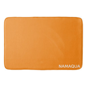 Namaqua orange color name bath mat
