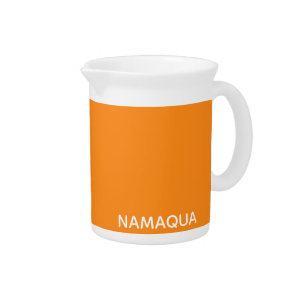 Namaqua orange color name beverage pitcher