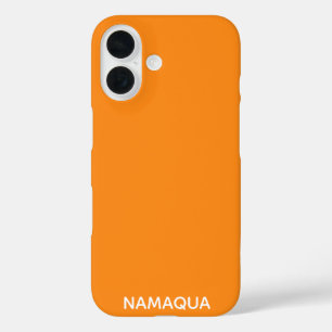 Namaqua orange color name iPhone 16 case