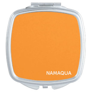 Namaqua orange color name compact mirror