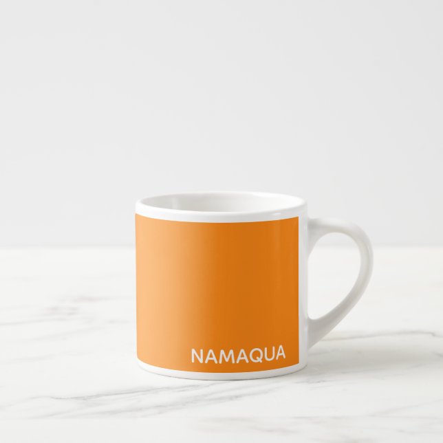 Namaqua orange color name espresso cup (Right)