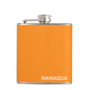 Namaqua orange color name flask