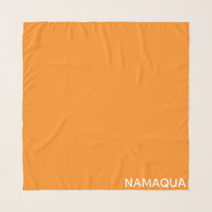 Namaqua orange color name scarf