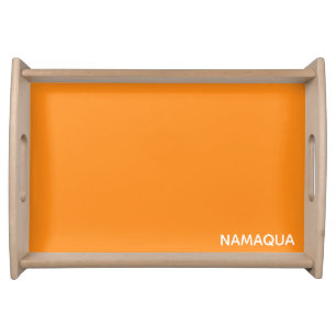 Namaqua orange color name serving tray