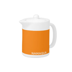 Namaqua orange color name teapot