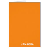 Namaqua orange colour name (Front)