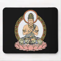 Buddha Meditation Desk Mat / Mouse Pad / Zen, Calming, Relaxing Office  Accessories Gift