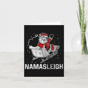 Namasleigh Santa Claus's Reindeer Sending Present Card