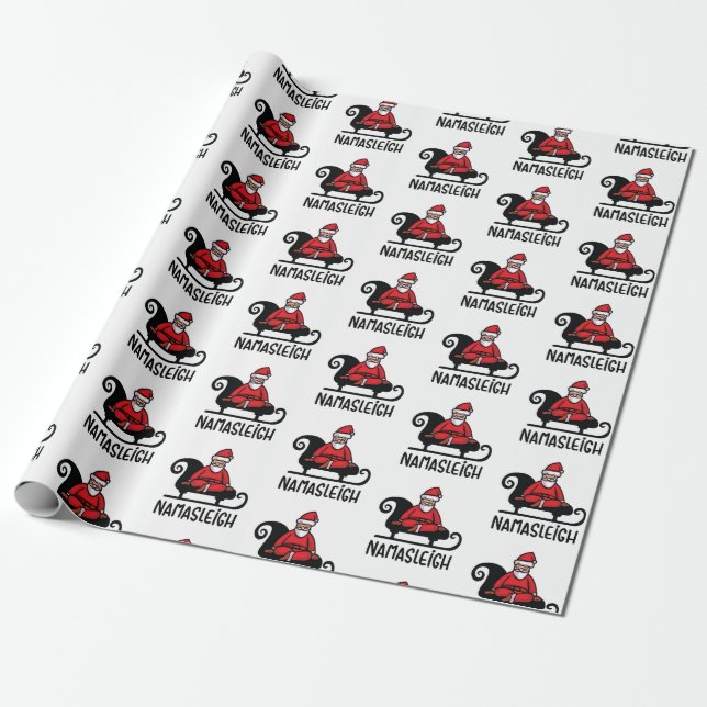 Namasleigh Wrapping Paper (Unrolled)
