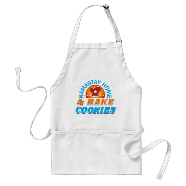 Namastay Home and Bake Cookies Adult Apron (Front)