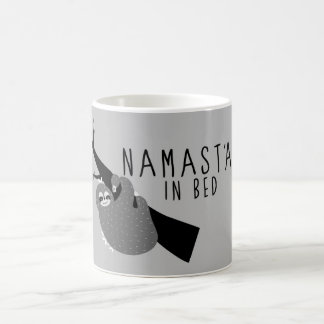namast'ay in bed sloth coffee mug