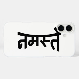 Namaste (नमस्ते) - Devanagari Script iPhone 16 Plus Case