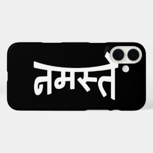 Namaste (नमस्ते) - Devanagari Script iPhone 16 Plus Case