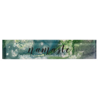 Namaste Acrylic Desk Name Plate