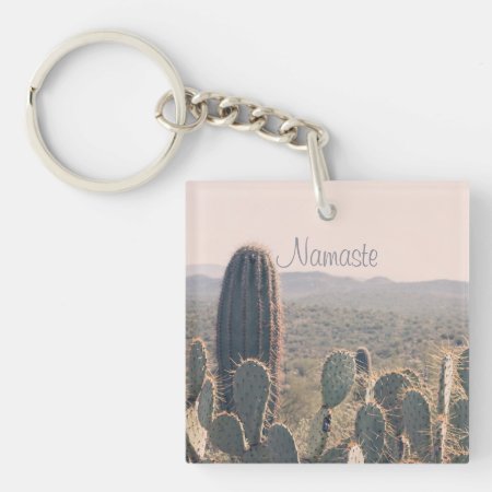 Namaste - Arizona Cacti | Acrylic Key Chain
