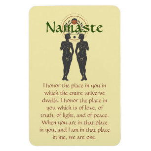 Namaste & Astra Feminine Word Art Magnet