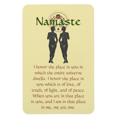 Namaste  Astra Feminine Word Art Magnet