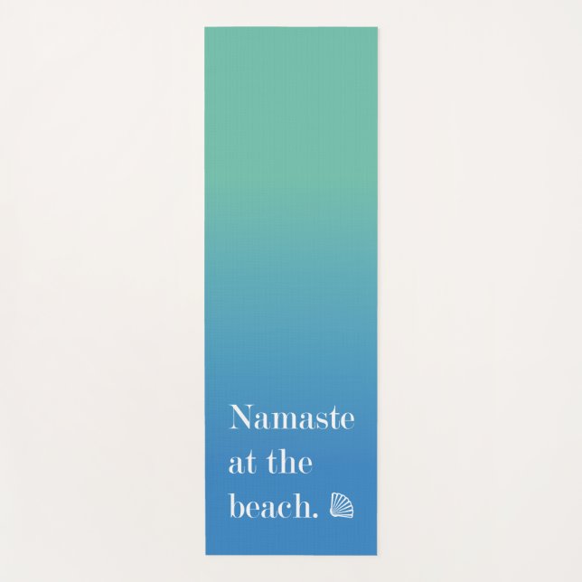 Namaste At The Beach Yoga Mat (Front)