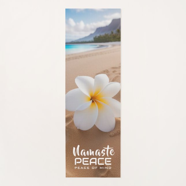 Namaste Beach Flower - Yoga Mat (Front)