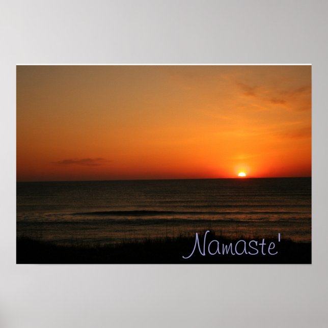 Namaste' Beach Sunrise poster (Front)