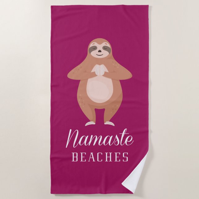 Namaste Beaches Beach Towel (Front)